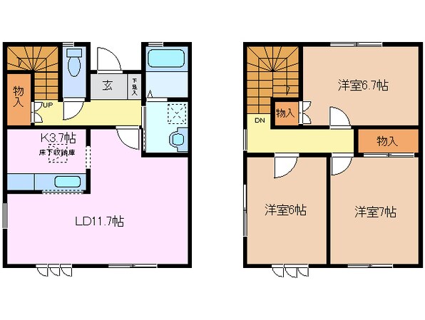 蓮花寺駅 徒歩28分 1階の物件間取画像